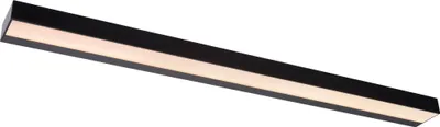 Produktbild von Badezimmerleuchte Metall LED IP44 90 cm breit Schwarz länglich warmweißes Licht 2700 K 1460 lm Modern