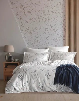 Produktbild von L'Essentiel Linge de Maison, Aqua - Blue, Ranforce Einzelbettbezug (DE), 100 % BAUMWOLLE RANFORCE, Weiß, 135 x 200 cm