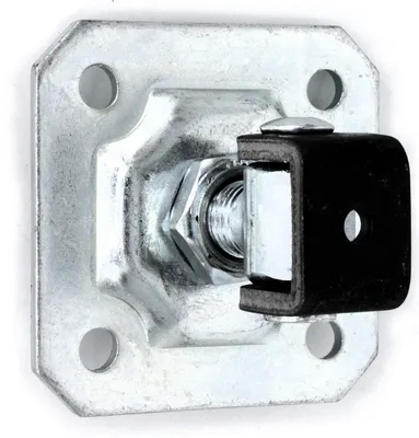 Produktbild von UHRIG M20 Torband Scharnier - Einstellbare, verzinkte  Türangel - kurzes Aufschraubscharnier mit Schmiedeeisen Platte - für z.B. Gartentür Tore usw.