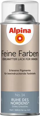 Produktbild von Alpina Feine Farben Sprühlack No. 14 Ruhe des Nordens - graublau 400 ml