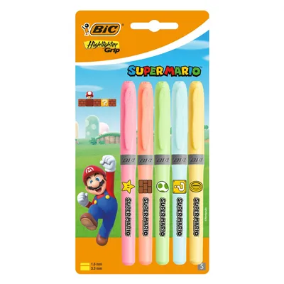 Image de BIC Super Mario Markeerstiften, 5st.