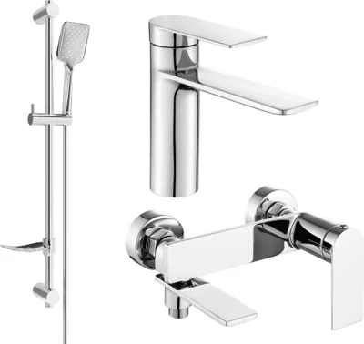 Produktbild von Mexen Zero DF62 Badewannenset, Chrom - 71103DF62-00