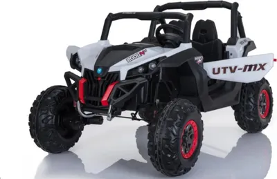 Immagine prodotto di UTV-MX buggy 12V auto elettrica per bambini a 2 posti, auto per bambini con telecomando, veicolo per bambini, auto elettrica per bambini 4X4 (bianco)
