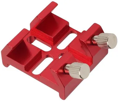 Imagen del producto de Soporte de aluminio para telescopios, con tornillos M4 y tornillos de ajuste