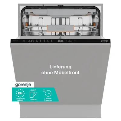 Produktbild von Gorenje GV16C Geschirrspüler vollintegrierbar, 60 cm, 16 Maßgedecke, 3 Körbe, total Aquastop, ohne Möbelfront