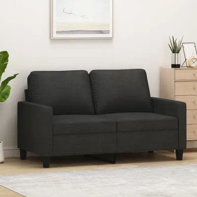 Immagine prodotto di Divano esclusivo, due posti, colore nero, 120 cm, rivestito in tessuto