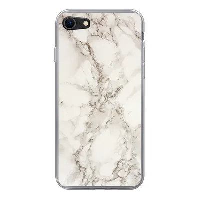 Produktbild von MuchoWow® Handyhülle Schutzhülle Hülle für iPhone 8 Marmor - Grau - Weiß Silikon Softcase Handy Hülle - Schutzhaube