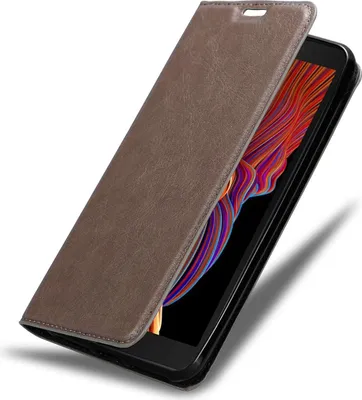 Image de Cadorabo Housse pour Samsung Galaxy XCover 5 Housse de protection en marron Housse pour téléphone portable Etui Case Cover Fermeture magnétique