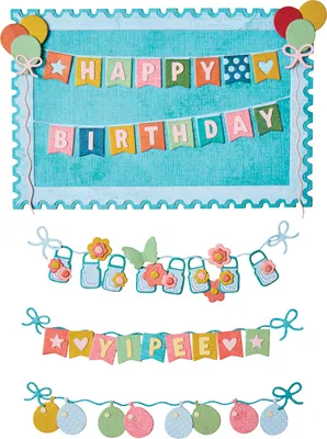 Produktbild von Sizzix Thinlits Stanzschablone "All about Banners"