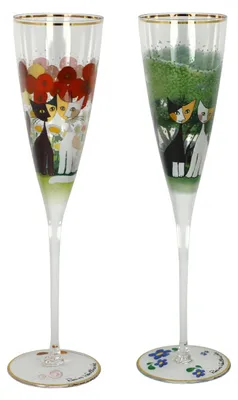 Produktbild von 2er Set Rosina Wachtmeister Sektgläser Una Passeggiata & Lestat in Goebel