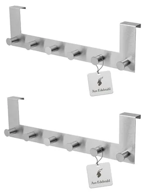Immagine prodotto di Set di 3 ganci per porta - 6 ganci