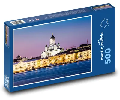 Obrázok produktu pre Puzzle 500 Helsinská katedrála v noci - martinpuzzle