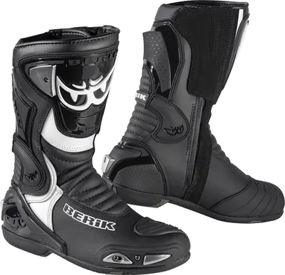 Produktbild von Berik Losail Motorradstiefel, schwarz/weiß, 41
