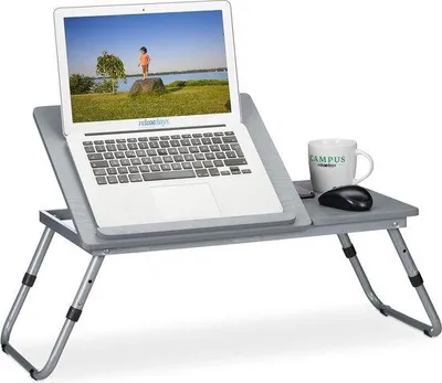 Immagine prodotto di Comoda postazione di lavoro per laptop con schienale robusto