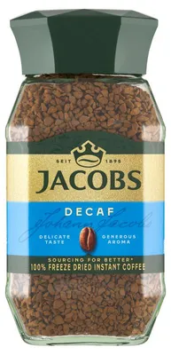 Productafbeelding van Jacobs Kronung Decaff, oplosbare koffie zonder cafeïne, 100 gram