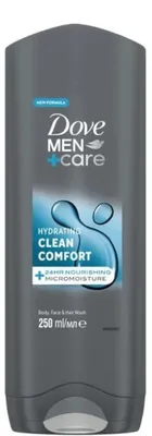 Zdjęcie produktu dla Dove Men+Care Clean Comfort el Pod Prysznic Do Ciaa, Twarzy I Wosw 250 Ml