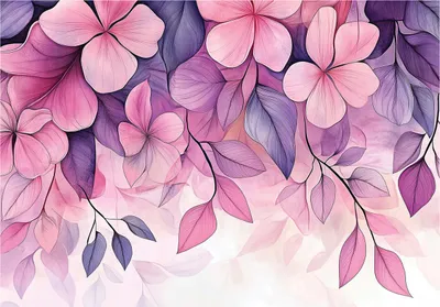 Produktbild von Fototapete Blumen Rosa - 350x250 cm - inklusive kleister - Vlies Tapete - Vliestapete - Wohnzimmer Schlafzimmer Küche Modern Wandtapete