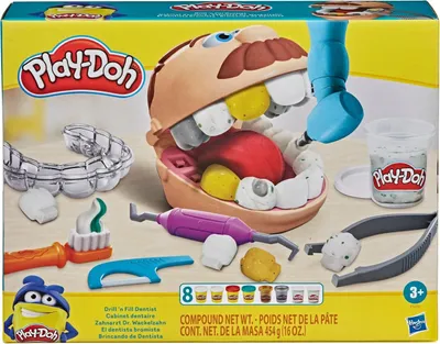 Produktbild von Play Doh Spielset Drill N Fill Zahnarzt