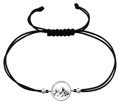 Produktbild von Berg Armband Stoff und 925 Silber