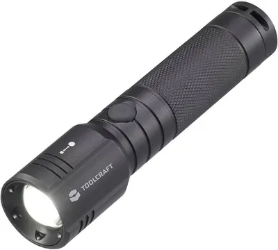 Produktbild von TOOLCRAFT TO-7838451 SMD LED Taschenlampe verstellbar batteriebetrieben 300 lm 12 h 121 g