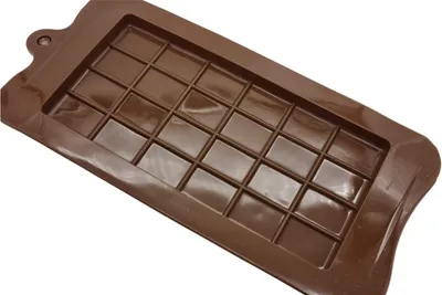 Silikon-Schokoladenform, 1 Stück, lebensmittelecht, braun