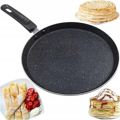 Obrázek produktu pro Indukční pánev na palačinky 22 cm s nepřilnavým povrchem a rukojetí