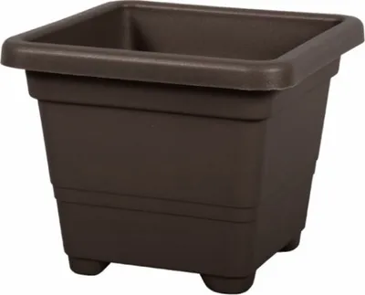 Obrázok produktu pre Plastový kvetináč Quadrato 38x38x30 cm hnedý