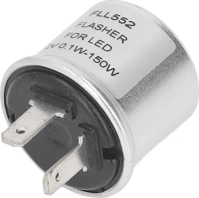 Obrázok produktu pre LED blikač relé hliníková škrupina 2 pin nízka spotreba energie otočiť signálne svetlo blikač 12V