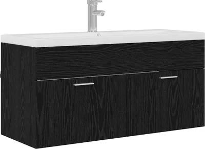 Obrázok produktu pre vidaXL Kúpeľňová skrinka čierny dub 100 x 38,5 x 46 cm