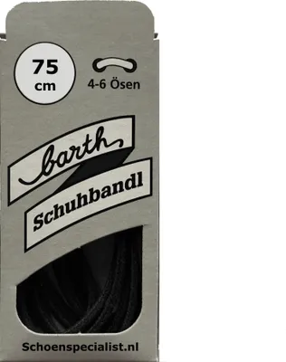 Produktbild von Wachs - Schnürsenkel - Schwarz 75 cm (Barth)