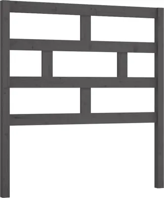 Produktbild von vidaXL Kopfteil Grau 81x4x100 cm Massivholz Kiefer