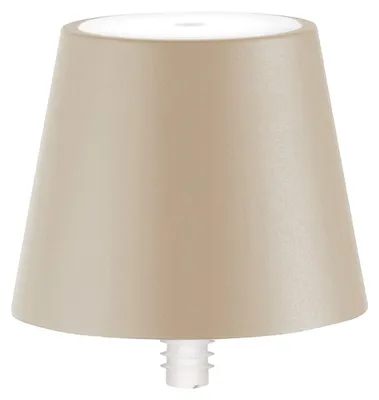 Produktbild von Poldina STOPPER Zafferano LED-Lampe, wiederaufladbar und tragbar, Sandfarbe mit einer Akkulaufzeit von bis zu 12 Stunden