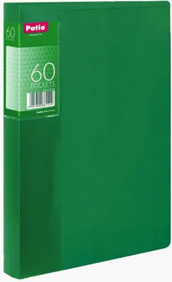 Image de Chemise pour soumissionnaires A4 avec 60 pochettes transparentes - Vert