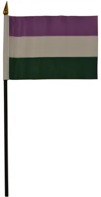 Produktbild von Gender Queer Hand Flag / Handflagge