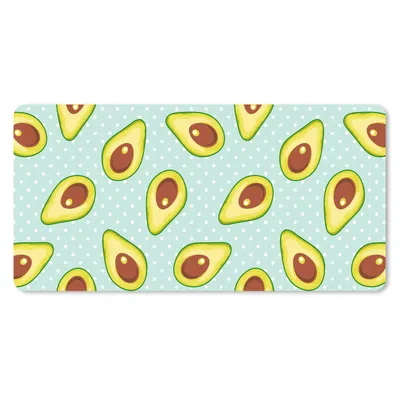 Produktbild von MuchoWow® Mauspad Mousepad Avocado - Muster - Polka dots 60x30 cm - Mousepads - Maus Mat - Pad - Mausunterlage - Nachhaltig