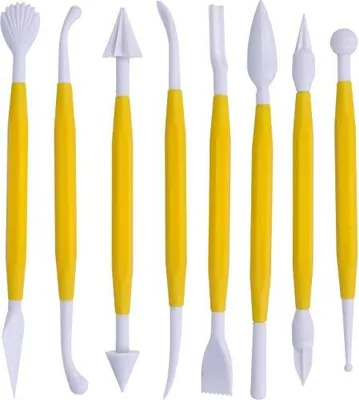 Modellierwerkzeug-Set 8-teilig, 200 g, ideal für Torten