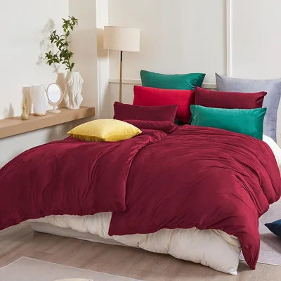 Immagine prodotto di TRANKIELO® - Set di biancheria da letto invernale in flanella, 135 x 200 cm, 4 pezzi, caldo, morbido e facile da pulire