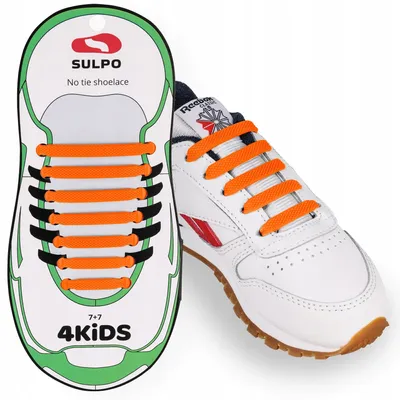 Produktbild von Sulpo Flexible Schuhbänder für Kinder ohne Binden Orange