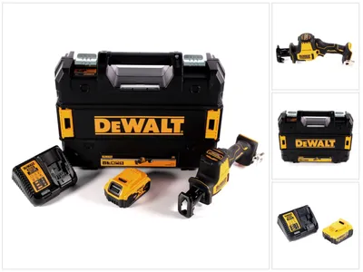Zdjęcie produktu dla Akumulatorowa pilarka szablasta DeWalt DCS 369 M1 18 V + 1x akumulator 4,0 Ah + ładowarka + TSTAK