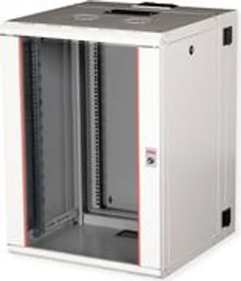 Obrázek produktu pro ROLINE 26.21.0013, Nástěnný regál, 16U, 50 kg, Zámek, Kolejnice racku, 44,2 kg