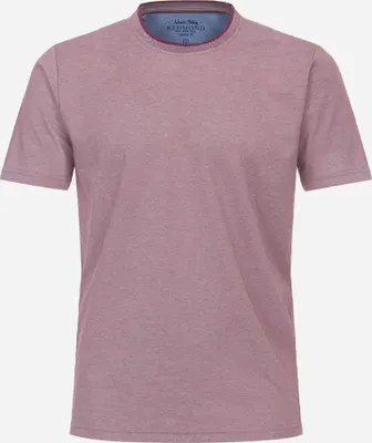 Produktbild von REDMOND Casual Herren T-Shirt Rundhals Regular Jersey Lila L
