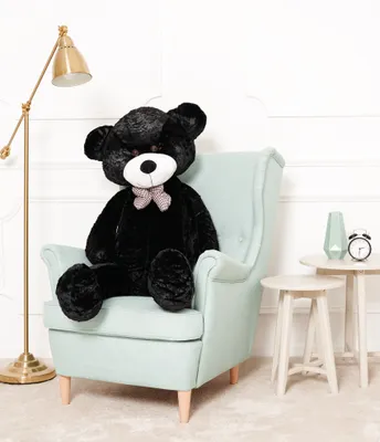 Zdjęcie produktu dla Gustaw Miś Duży XXL (Czarny, 130cm) Classico - pluszowy miś, pluszowy miś XXL, pluszowy miś, pluszowy miś gigant