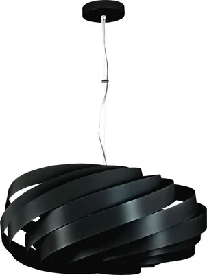 Produktbild von Pendelleuchte Metall Ø 56 cm rund H: max. 90 cm Schwarz E27 4-flammig Modern Hängeleuchte