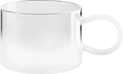 Produktbild von ASA opal Tasse mit weißen Henkel 0,35l