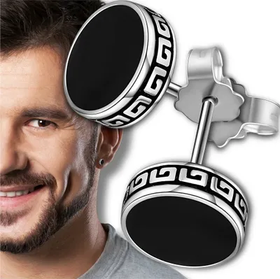 Image de Clous d'oreilles en argent pour hommes et femmes, créoles en cuivre de 6 mm