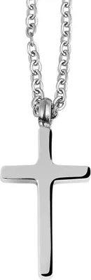 Produktbild von Akzent Edelstahl Kette mit Kreuz-Anhänger, 43+5cm