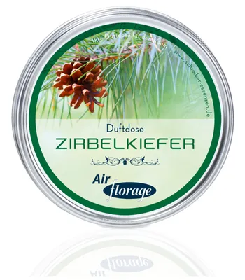 Produktbild von Florage Raumduft ZIRBELKIEFER 80g Duftdose Duftöl Duftgel Aroma Lufterfrischer - Schonende Alternative zu Duftkerzen und Diffusoren