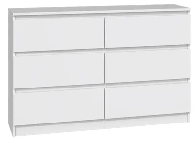 Produktbild von Selsey Malwa - Kommode mit sechs Schubladen, weiß, 120 cm