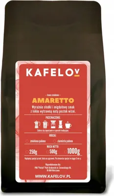 Produktbild von KAFELOV | Kaffeepulver AMARETTO - 250g - Aromatische Mischung - 100% Arabica - Süß und nussig
