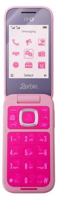 Produktbild von HMD Barbie Phone, Klappgehäuse, Dual-SIM, 7,11 cm (2.8"), 0,3 MP, 1450 mAh, Pink